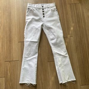 White Highwaisted Pistola Jeans